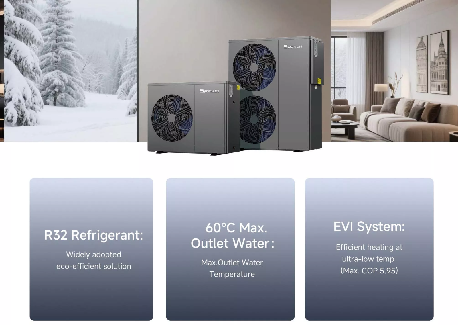 R32 ERP A+++ Monoblok Isı Pompası